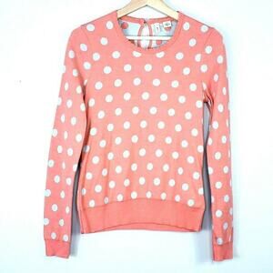 Anthropologie Moth Silk Blend Polka Dot Super Soft Comfortable Pullover Sweater